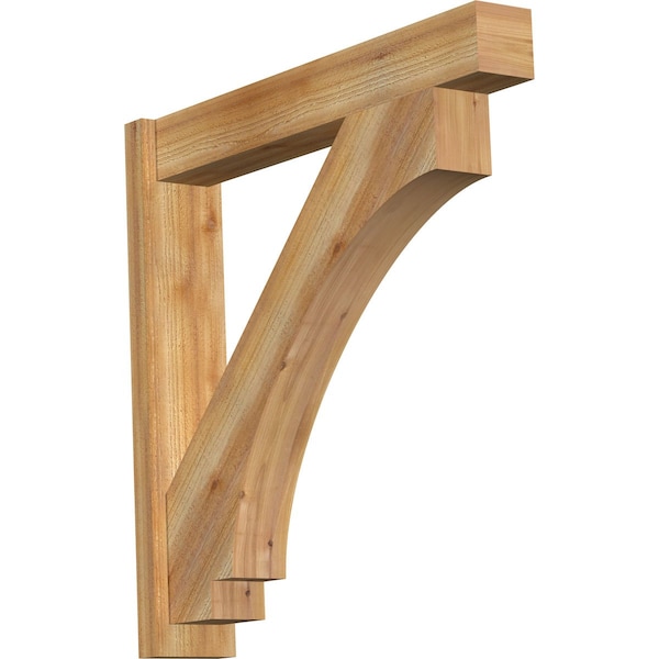 Ekena Millwork Imperial Block Rough Sawn Outlooker, Western Red Cedar, 6"W x 34"D x 34"H OUT06X34X34IMP05RWR - main